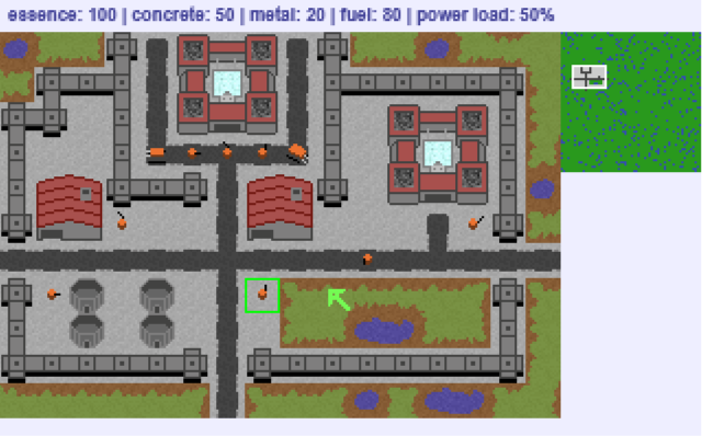 AlexMulkerrin's tweet photo. worked on making the graphics not so bad on my RTS project. Units are in but not controllable yet. #rts99 https://t.co/uqjpmMVljN