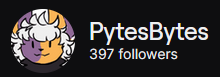Starrabee_'s tweet photo. HEY PYTES BDAY TOMORROW!!

Hes only 3 followers away from 400 SO GO SURPRISE HIM BY HELPING HIM GET THERE

.twitch.tv/PytesBytes https://t.co/EE94UkDtyV