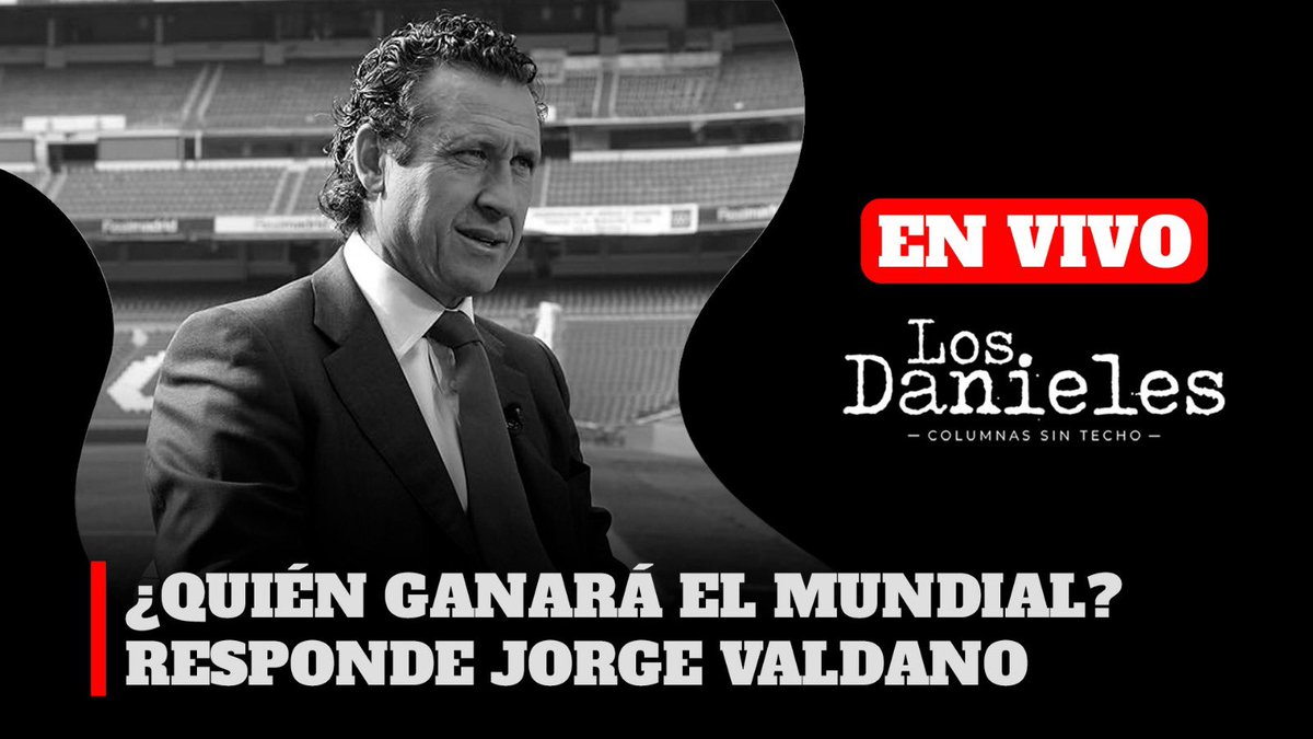 losdanieles's tweet photo. Nuestro invitado Jorge Valdano comparte su opinión sobre el impacto económico y deportivo del próximo Mundial. https://t.co/JrFW7yfqJD https://t.co/BN6WetGA66