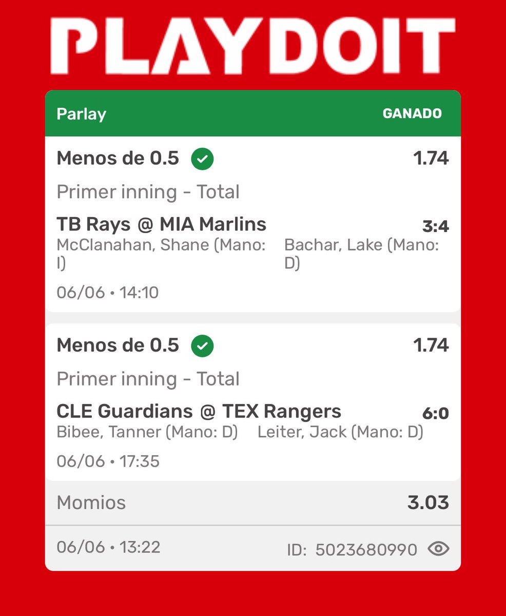 IkerPicks's tweet photo. 🚨 SOLO EN 2 DÍAS LOGRAMOS ESTO CHINGONES  🚨

✅ Cuota 13.48 COBRADA
✅ Cuota 4.20 COBRADA
✅ Cuota 3.03 COBRADA
✅ Cuota 2.75 COBRADA

🎁 VOY A REGALAR 3 ACCESOS AL VIP entre las personas que:

❤️ Den Like
🔁 Hagan RT
💬 Comenten 

Si este tweet llega a 30 Likes y 30 RT, anuncio a los ganadores 👀

📲 Únete al grupo gratuito:
https://t.co/tRN1b7oRMs

#MLB #ApuestasDeportivas #Parlays