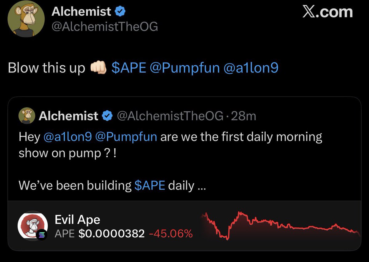 based_gremlins's tweet photo. It gets worse and worse.

After a terrible decision to launch a token and collect fees and sell on his community 

He thinks @a1lon9 and @Pumpfun are going to help him save his 30k shitter solana:2Wkip2U5x93mjaAvoq8zaedweP73GgRtbaQhNcwXpump ?

Get a grip man. https://t.co/yWiT4DXljc
