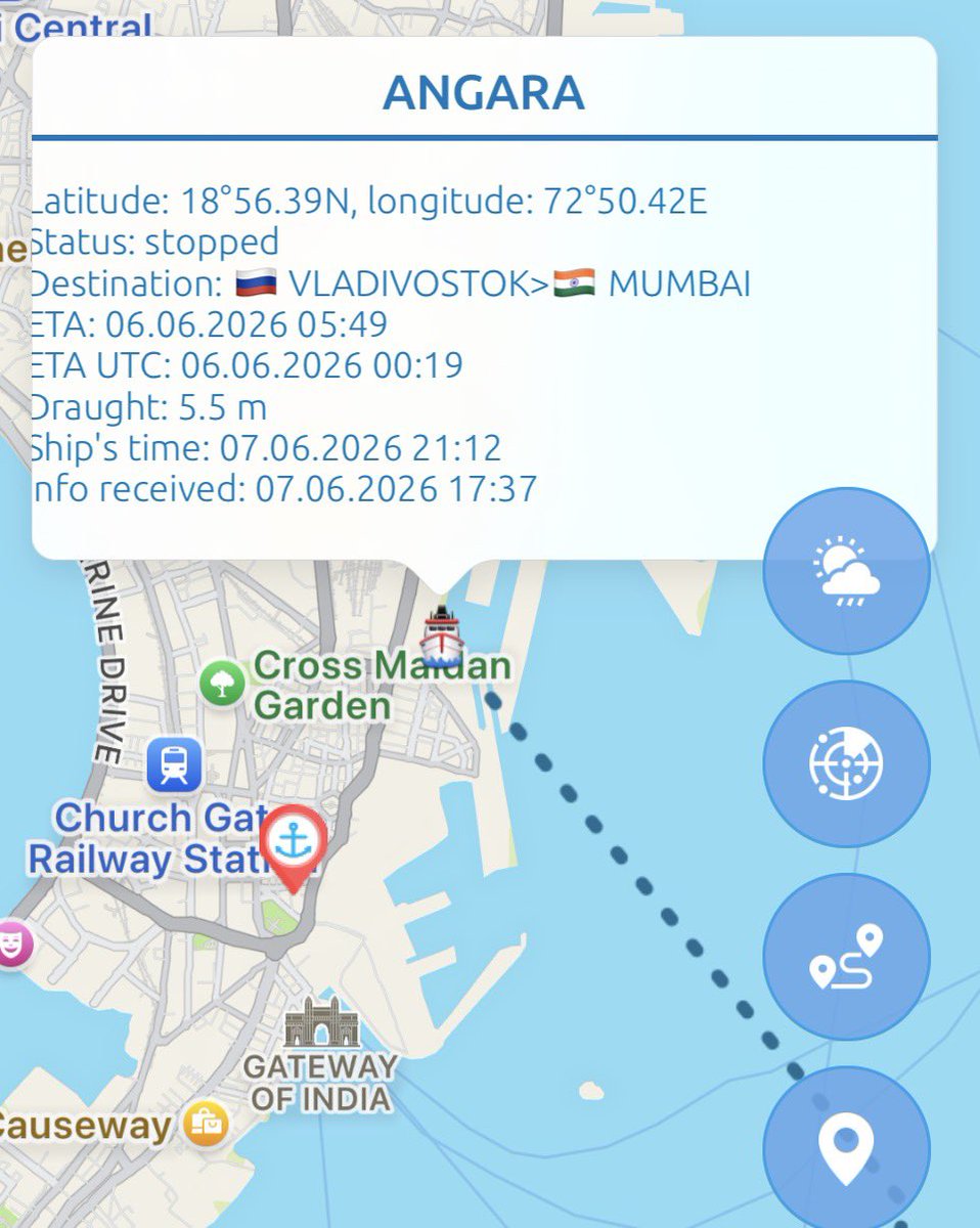 RFNOSBlog's tweet photo. 🇷🇺 Russian Convoy Activity in India
ANGARA is currently berthed at the Port of Mumbai, while several other Russian-linked vessels remain either at anchor or awaiting entry outside the port.
The activity observed over recent days suggests the arrival of a coordinated Russian maritime convoy that departed from Vladivostok and transited to India under the escort of two corvettes of the Steregushchiy-class corvette.
The sustained coordination between the escort vessels and the accompanying cargo ships indicates the transport of material considered sensitive or strategically important. However, the nature of the cargo remains unknown and no official information has been released regarding its contents. @SONARROW_OSINT @TiaFarris10 @Capt_Navy @TomCotterillX @CeciliaSykala @KaptainLOMA @key2med @DonnetJules @Richard_AHolmes