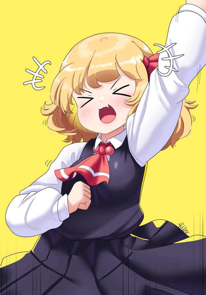 yukanarion's tweet photo. ☀️🔴

A Vivacious Rumia~

#毎月七日はルーミアの日 https://t.co/8XPH3i8mXm