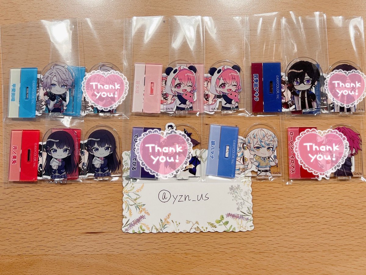 yzn_us's tweet photo. 【交換】にじさんじ チョコエッグ チョコエッグプラス1弾 2弾

譲：画像1,2枚目
求：画像3,4枚目 💛＞❤️＞🤍
　　💛❤️:各1　🤍:2点
※アクスタ・ステッカーセットのみ

⚫︎郵送取引希望
⚫︎🚹は原則同性交換
⚫︎おまとめ優先
※内容によりお返事にお時間いただきます https://t.co/hbSJJhAPav
