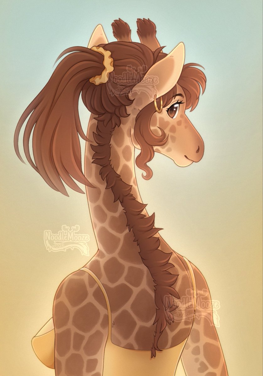 NoodleMooze's tweet photo. Safari🦒 

#furry #giraffe #furryartist #realart https://t.co/TGN7f2Xb7m