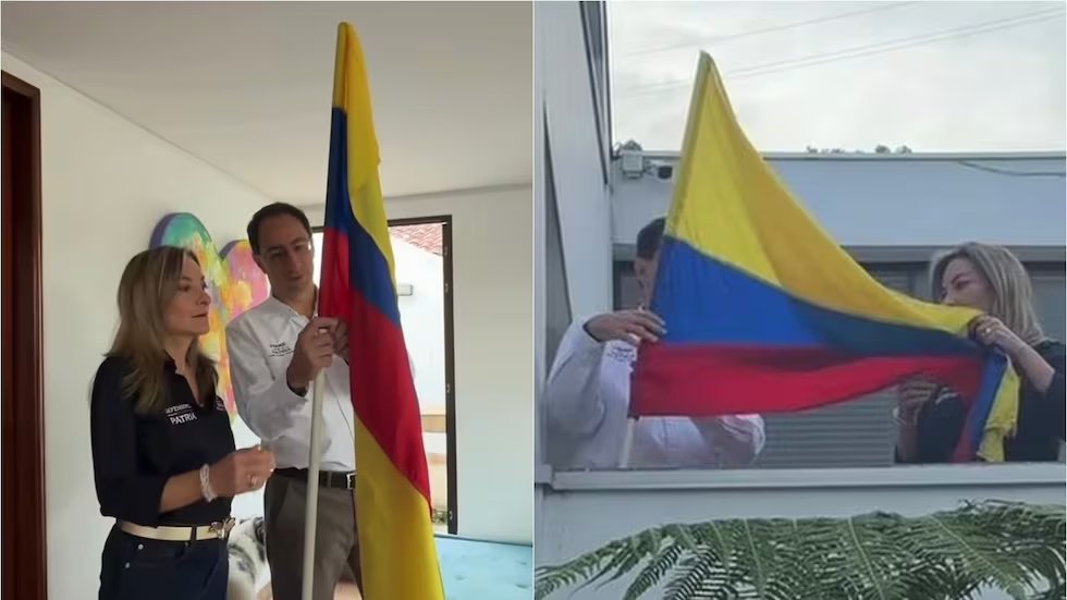 RevistaSemana's tweet photo. #Confidenciales | José Manuel Restrepo izó la bandera de Colombia para conmemorar el primer año del magnicidio de Miguel Uribe Turbay
https://t.co/n5X1wabxwp https://t.co/rKNse0DS6l