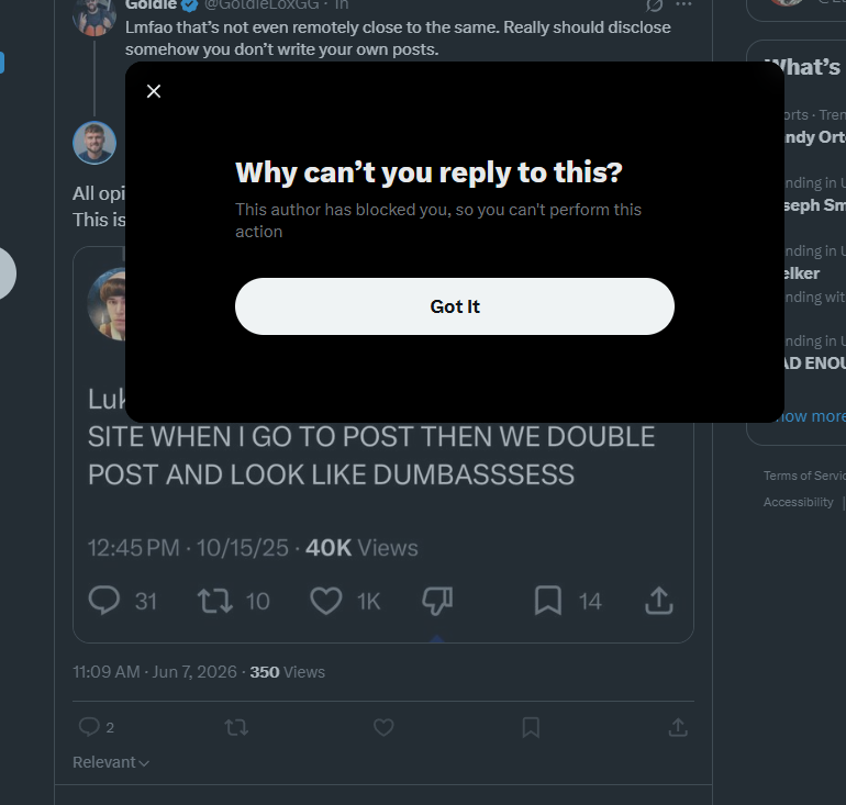 Pittski's tweet photo. Lol,  Even getting cooked by known creators. 

Tism is strong with this one. https://t.co/dYFKRVNdYF