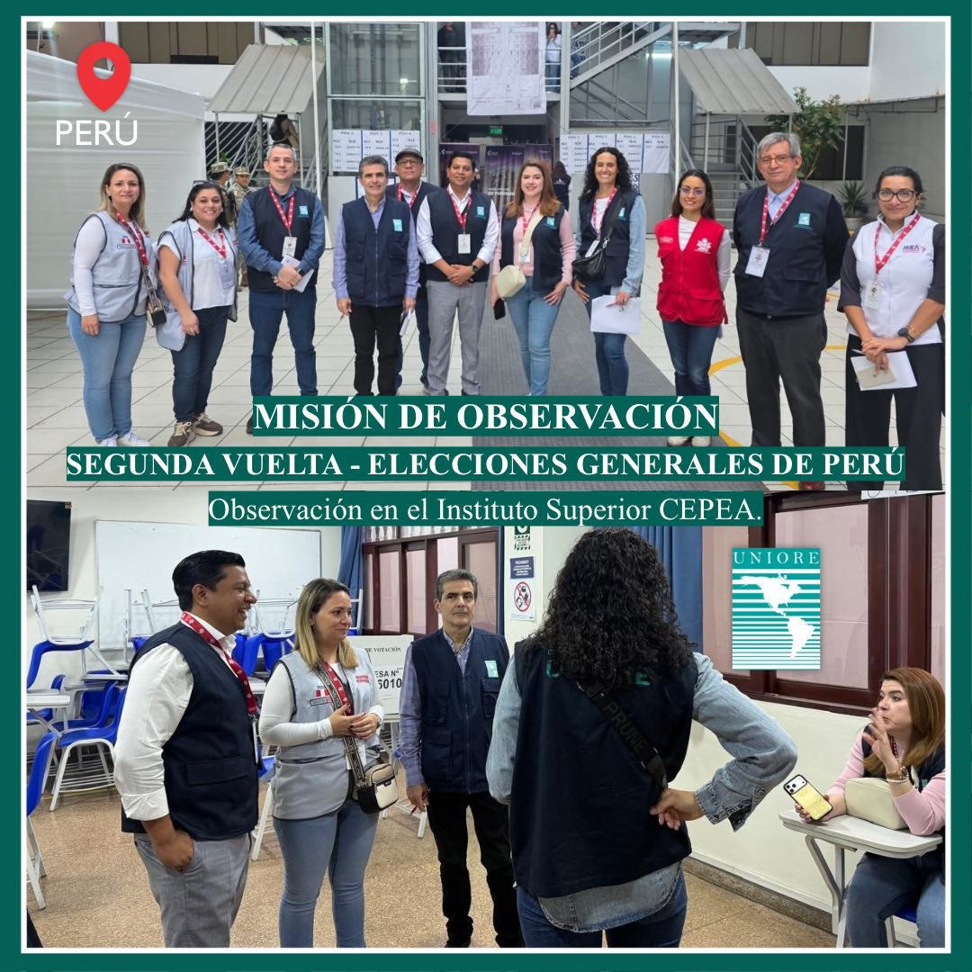 UNIORE's tweet photo. Grupo 2 de Observación Electoral en el Instituto Superior Tecnológico CEPEA. https://t.co/yXhD1WcXQe