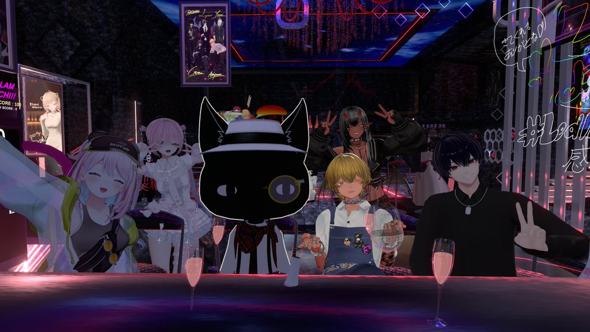 GamingARMKN's tweet photo. #Ledlam 今回の。常連さんとノリのよい初参加の人も混じって盛り上がりました。初めの挨拶いつも忘れちゃうんだよなぁ🤔めるるさんは責めもできる期待の新人だったり、何でも信じちゃうふうなさんだったり、私の頭の上で写真を撮る青い花だったり。
今回も楽しかったです！ https://t.co/oSv5xOt2JH