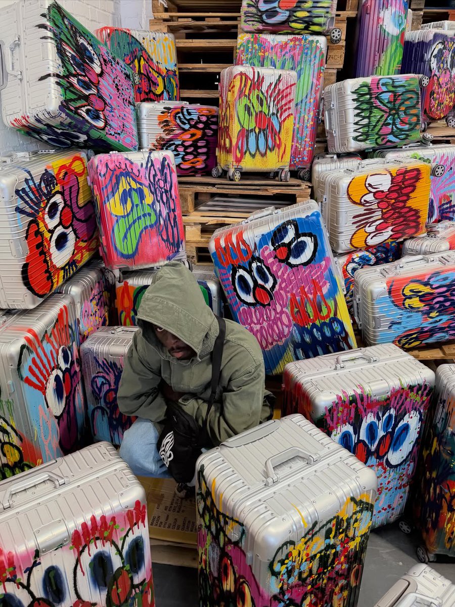ComplexStyle's tweet photo. Slawn’s is really in his bag with these custom Rimowa suitcases 🔥🧳 https://t.co/aQOLA31l3x