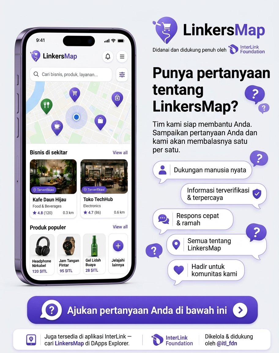 sandi75_'s tweet photo. Masih Tentang LinkersMap Nii !
Kami Siap Membantu Anda. Ayo Sampaikan Pertanyaan Dan Aspirasi Kalian Linkers 😉
#InterLink #ITLG #ITL #Virall #Realfyp https://t.co/LwnTXp5nym