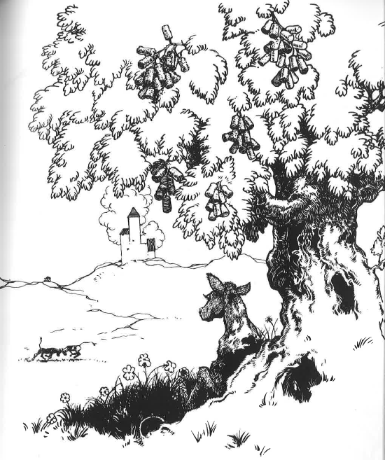 MatthewJFranck's tweet photo. Thanks to Munro Leaf and Robert Lawson's Ferdinand, for a brief but memorable period of my childhood I believed that corks that fit into wine bottles grew like fruit on the cork trees of Spain. https://t.co/HeYt43yrhi