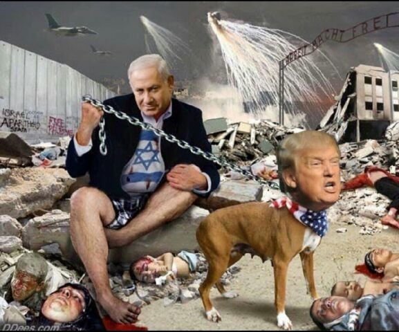 bad_bec's tweet photo. Israel is the biggest threat to world peace. 
Trump calls Netanyahu (real name Meilekowski) fu*#ing crazy while Congress votes to unite Israel and US military. https://t.co/5xl3XOMHxG