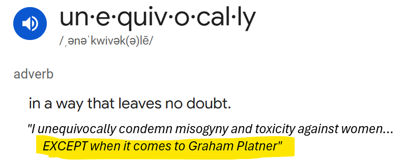 TakeRightTurn's tweet photo. @RoKhanna @grahamformaine I corrected your statement below to align with the actual definition of 'unequivocally'... https://t.co/kjFbwdl55m