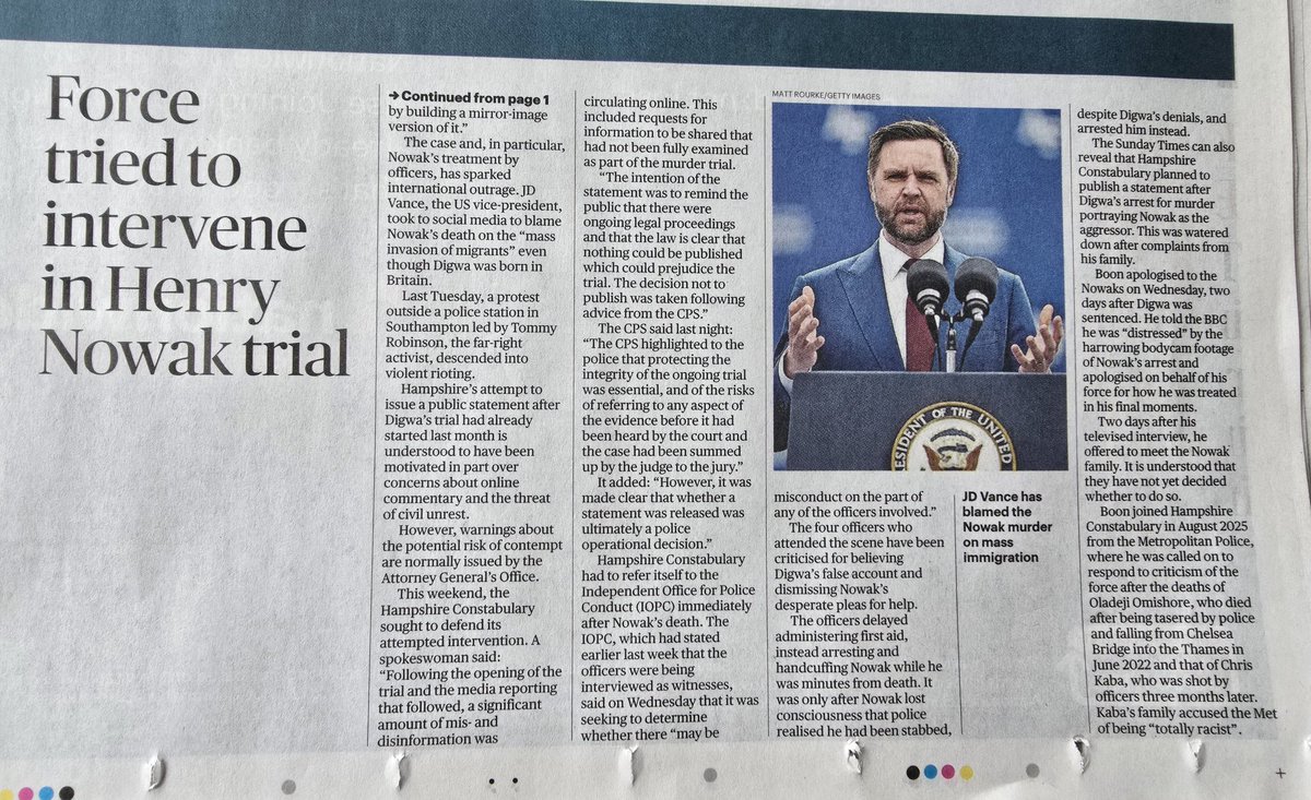 Roobarb59's tweet photo. So...
For the past week on here Brits have been patiently explaining to Americans the concept of 'sub judice' in relation to the trial of the murderer of #HenryNowak

Aaaand... then we find out this... https://t.co/8d5opQjnAG
