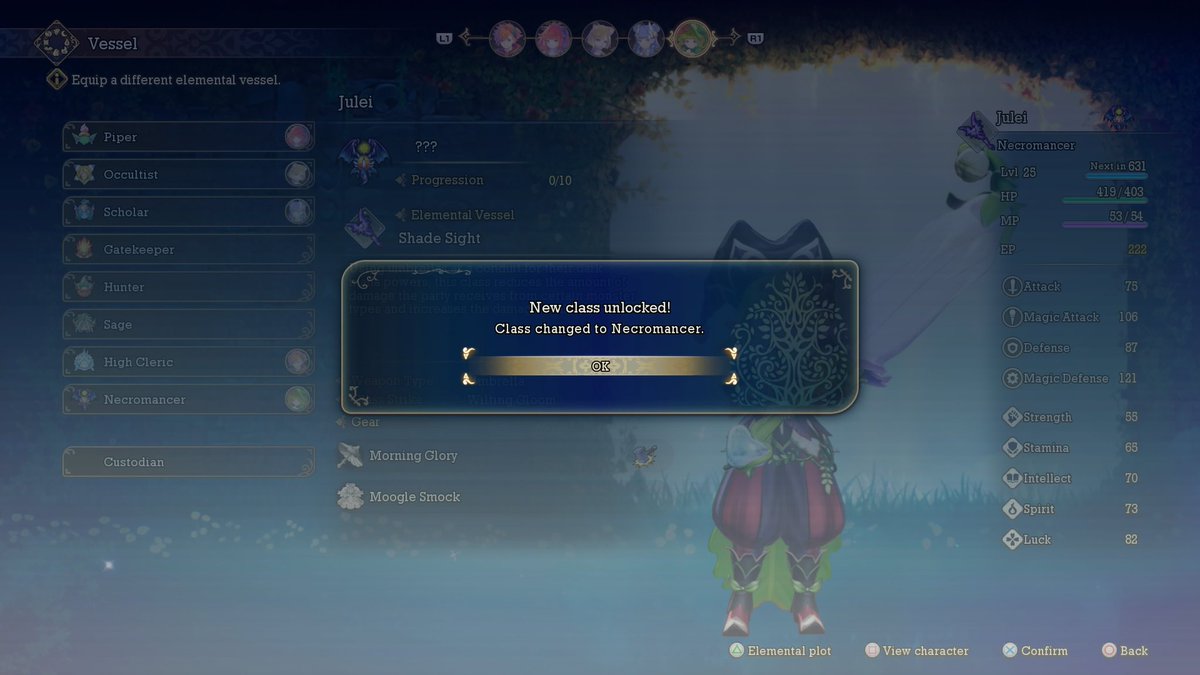 Necromancer1983's tweet photo. Guess I have to make Julei a Necromancer now #VisionsofMana https://t.co/b6FIv3QilN