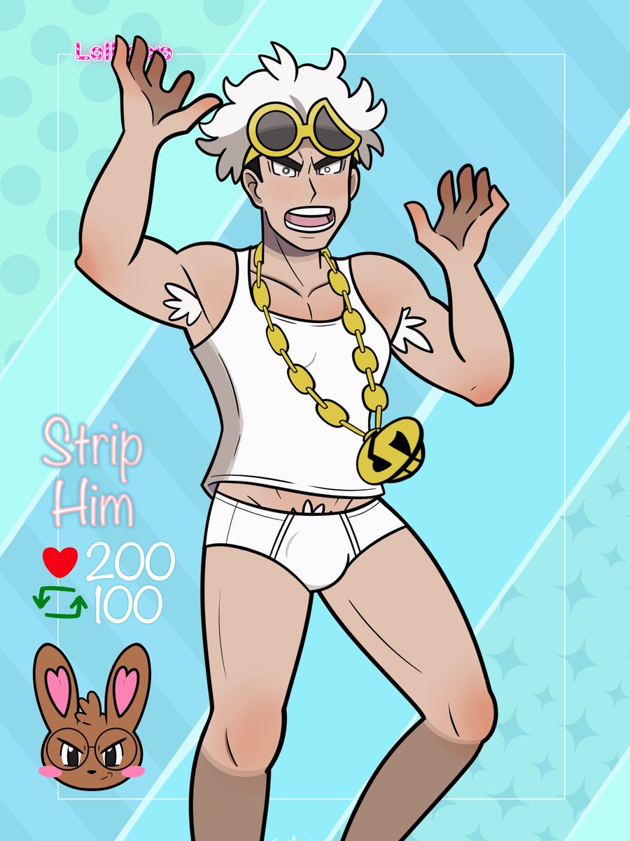 lint1987's tweet photo. Strip Game 
Guzma Edition https://t.co/4PlSukouFz