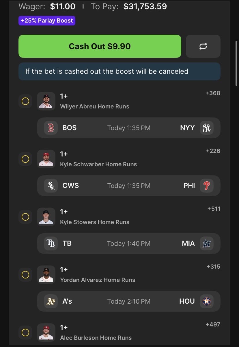 Cmoneyman113's tweet photo. Day 37 of the 5 Leg HR challenge 🚨 good luck and happy Sunday! https://t.co/ZDITDJN5NF