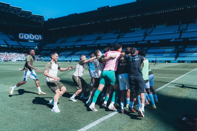 GradaBpro's tweet photo. El filial del @RCCelta se mete en la final del playoff de ascenso a LaLigaHypermotion.

En su tercera participación en el playoff de 1RFEF, @CanteiraCeleste está a 2 pasos de lograr el ascenso. https://t.co/RFSpE6rH4n