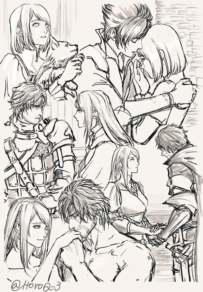 HoroQ3's tweet photo. 支え合い(一部LOGOS妄想含) https://t.co/NQZbjX26qC