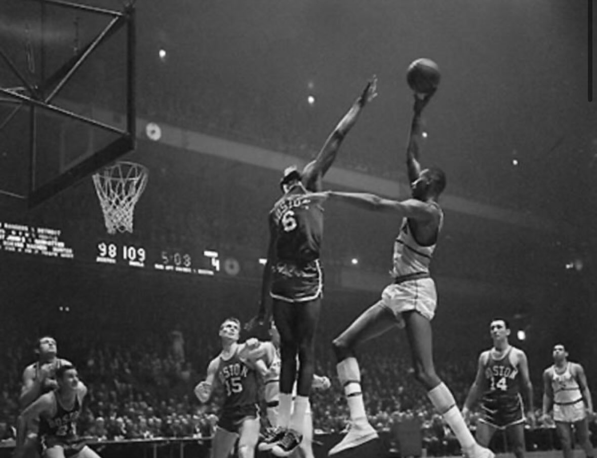 nbarealist23's tweet photo. Who is statistically the greatest Defensive team of all time? 

That would be the 1964 Celtics who had a relative Defensive Rating of -10.9 (NBA Record). They innovated the modern concept of "help defense" that was ahead of its time, and utilized a blitzing full court press that overwhelmed opponents. 

At the center of it all, was Bill Russell - the greatest winner, and the greatest leader, in the history of team sports.