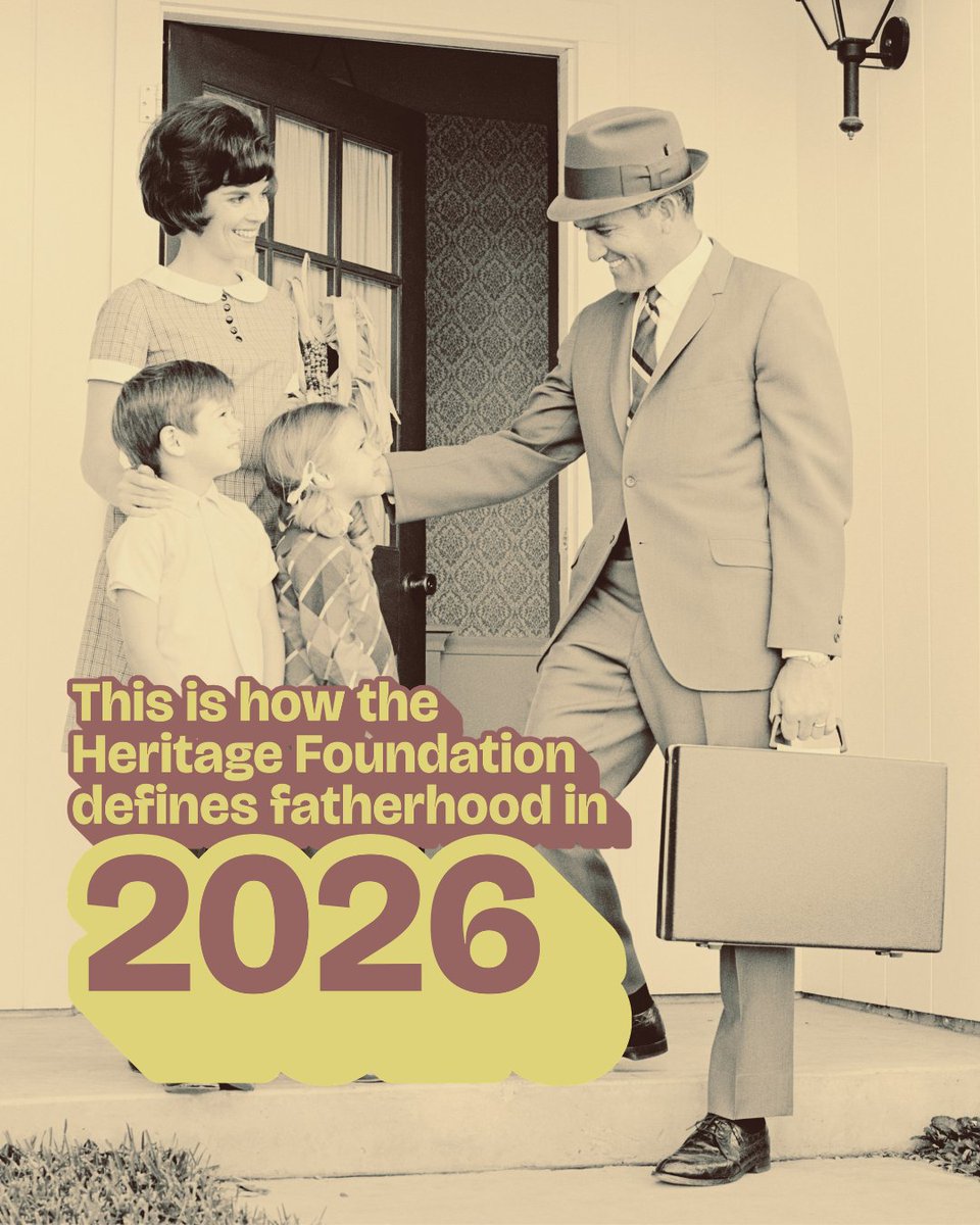 DadsForAll's tweet photo. Heritage Foundation's report... 

- Defines a good dad as: married, breadwinner, biological parent, same roof.
- Doesn't count involved non-resident dads
- Says women's career aspirations drive family decline.

We disagree. Join us June 10: https://t.co/62VAI7R3BQ https://t.co/LVO20mausA