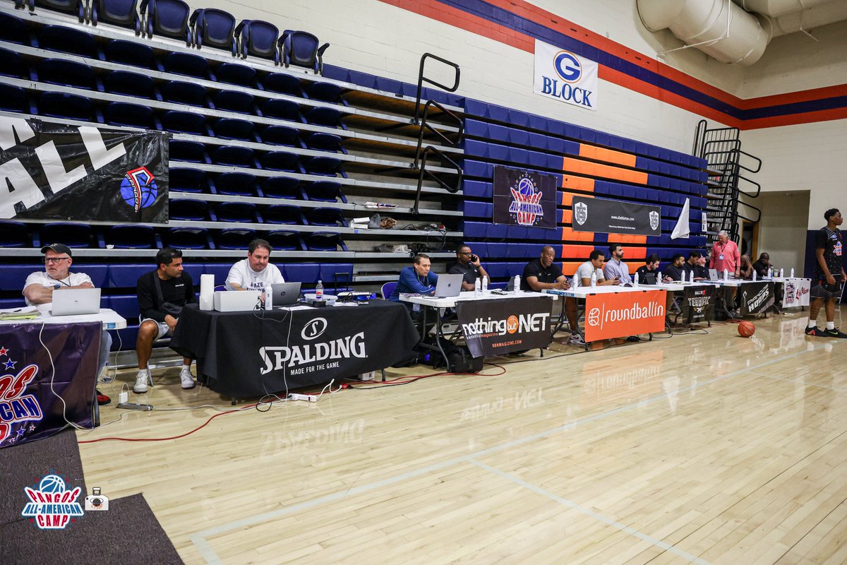 trigonis30's tweet photo. 2026 @PangosAACamp Images: 100+ media/scouts attended plus 38 NBA Team Scouts representing 20 NBA Teams: Hawks, Nets, Hornets, Bulls, Mavs, Nuggets, Pistons, Warriors, Pacers, Clippers, Grizzlies, Bucks, Pelicans, Thunder, Magic, Suns, Blazers, Kings, Spurs &amp; Wizards @NBNMagazine https://t.co/nenKZ5rBxP