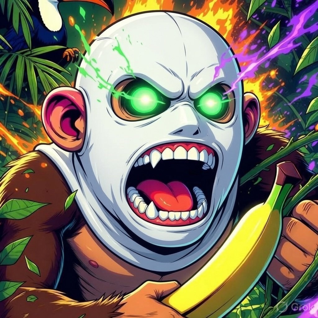 updatedversion7's tweet photo. @slotcoffee Behind the mask, the monkey doesn’t sleep.
Green eyes locked on the reels, banana in grip, lightning in veins.
The jungle spins wild… 
and feeding time is coming.

🍌⚡🎰 Who’s next?

Id - updatedversion7

#SlotCoffee #FeedingTime @slotcoffee https://t.co/VCezRRVXkn