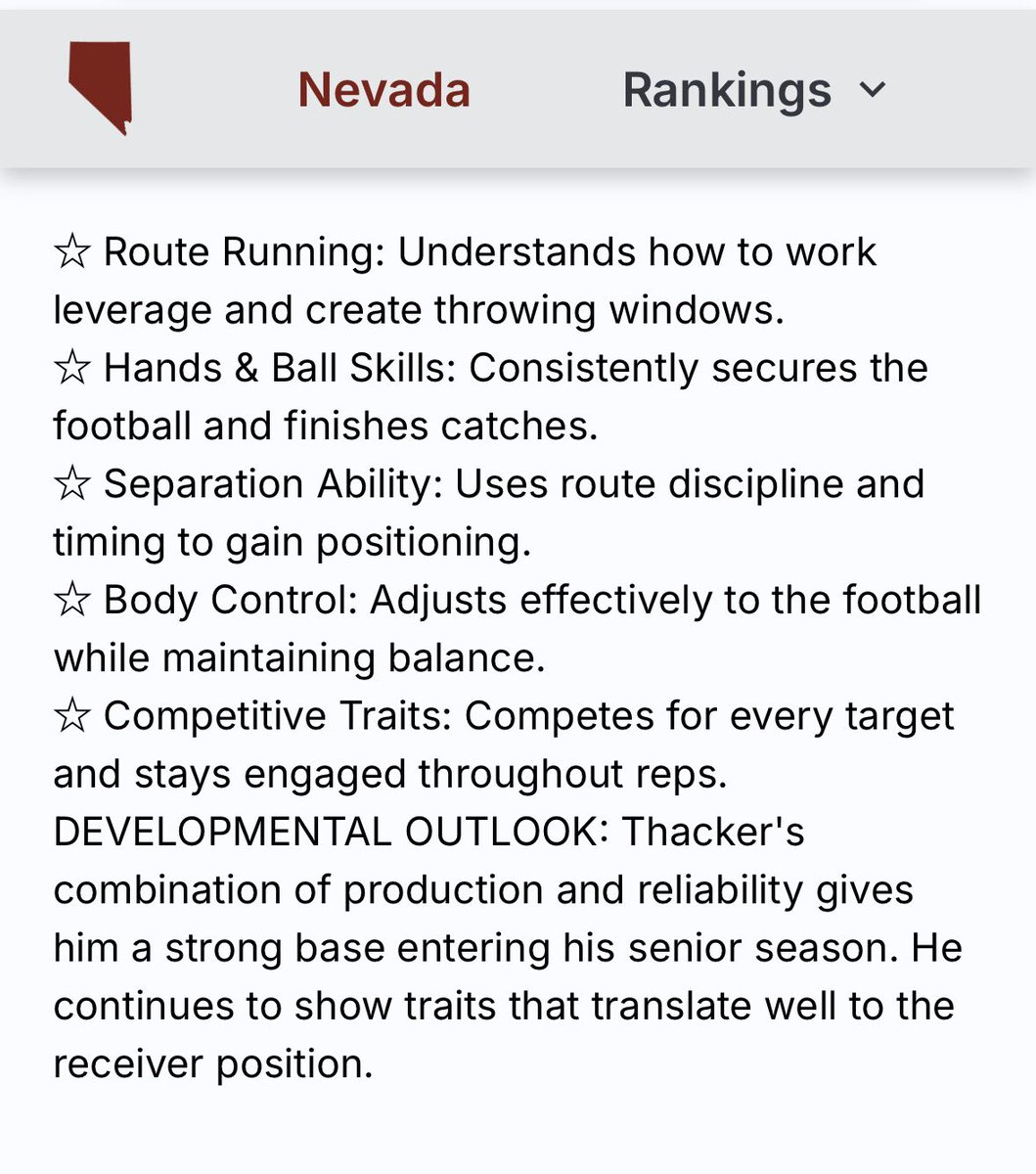 BryceThacker_'s tweet photo. Thank you @sixstarfootball for the write up! Appreciate it! @ocvarsityguy @CoachLofthouse @lvmegacamp https://t.co/3AKxSl8flR