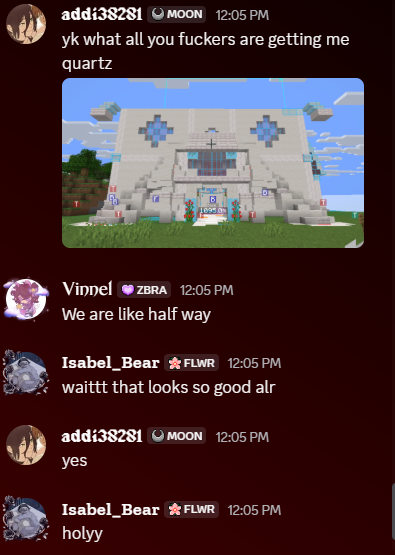 addi38281's tweet photo. i hate this fucking team. i hate quartz if i see this fuck ass block after this build is done im going to have so very bad things to say. https://t.co/aP5G5wyb5H