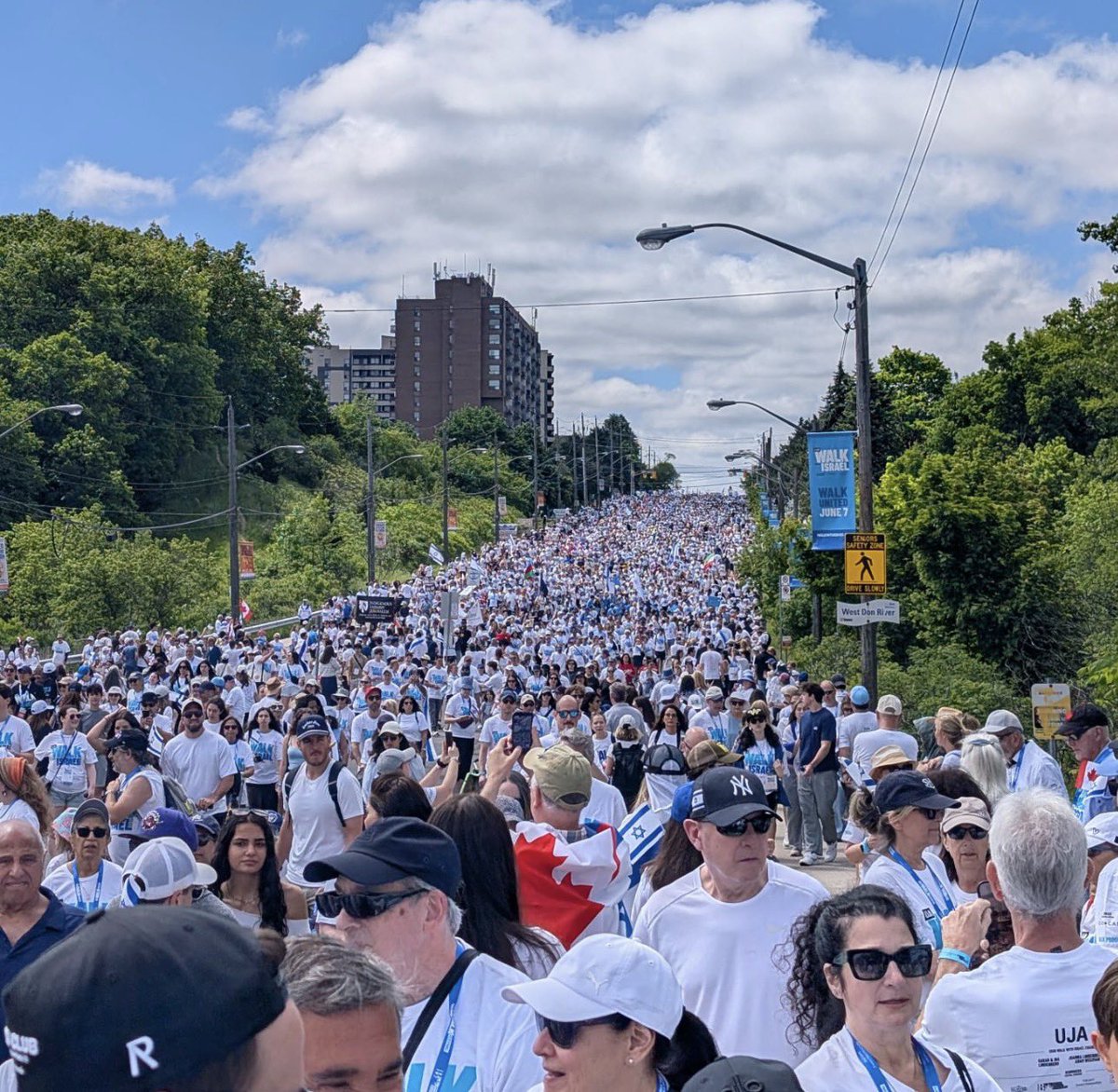 Tafsikorg's tweet photo. Next time they say “a lot of Jews are against Israel” show them this photo.  The far, far majority of Jews are Zionist.  We as a people have believed in self autonomy and self determination on the ancestral homeland of Israel since Moses led us to the promised land.

The tiny few “Jews” who don’t stand with Israel and are not Zionist aren’t even a “fringe” minority.  They are totally non existent.  Microscopic in numbers.  

Am Israel Chai from the Walk for Israel