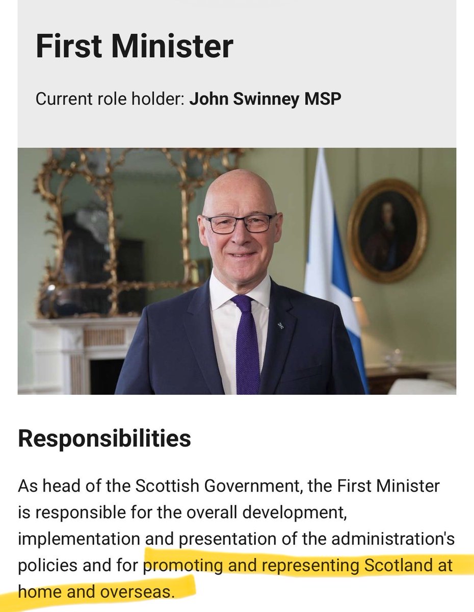 indy_swim's tweet photo. @Maverick_1969a @HRwritesnews Going by all the British nationalist logic I’ve seen today, no political representatives should be allowed to represent their country at any type of international event

Meanwhile, representing Scotland is literally part of the portfolio of the First Minister 🤦‍♂️ https://t.co/oMbvp0wLC4