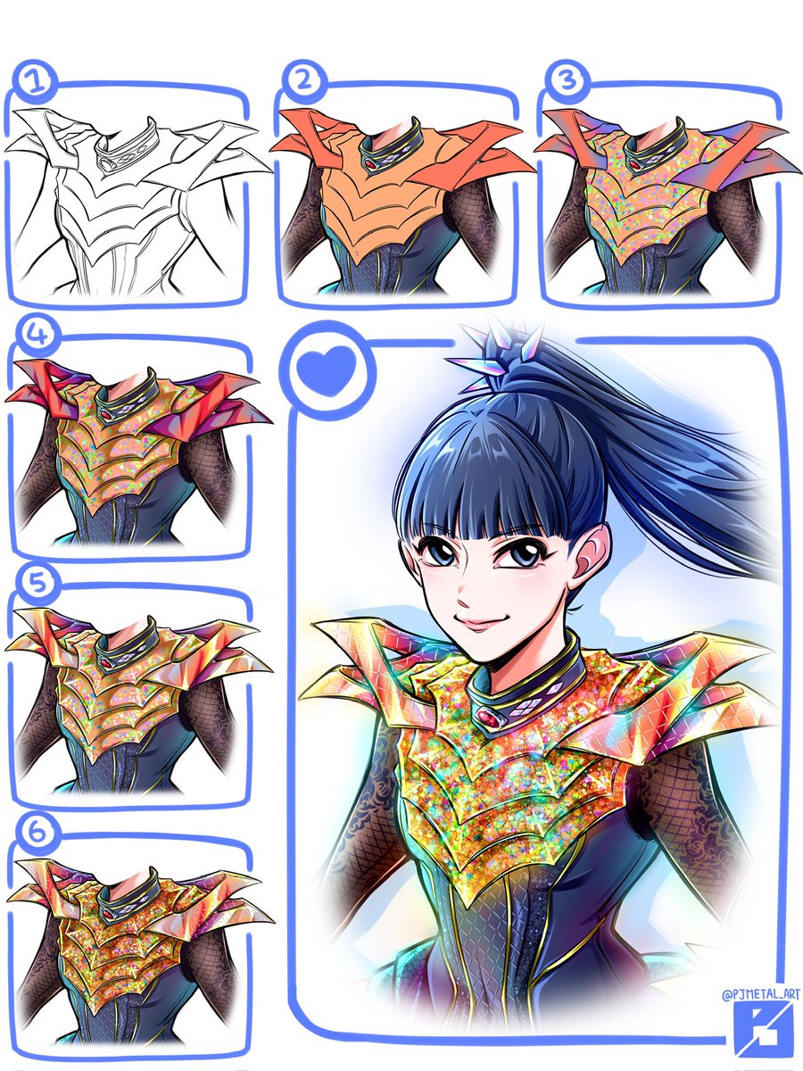 PJMetalArt's tweet photo. Here‘s a step-by-step tutorial on how I color the Babymetal new outfit!
#BABYMETAL #babymetal_fanart @BABYMETAL_JAPAN https://t.co/HDZdxO7XWS