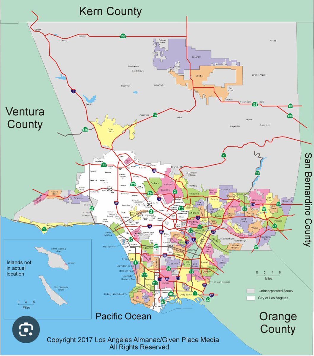 fallingleaves's tweet photo. @tedlieu @spencerpratt For all the dummies in the comments who can't tell the difference between Los Angeles County and The City of Los Angeles, I present this map. The part in white is the City of Los Angeles, and the rest is the rest of LA County. https://t.co/DJqLycqYYR