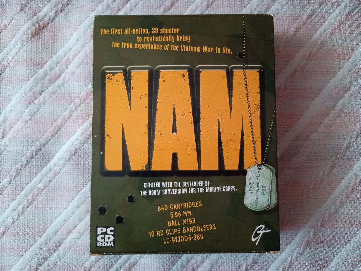 BoomShootBoxes's tweet photo. NAM, Founders Edition (1998), TeamTNT

📦 Big Box
💿 CD para MSDOS y Windows https://t.co/xc4wJIYodW