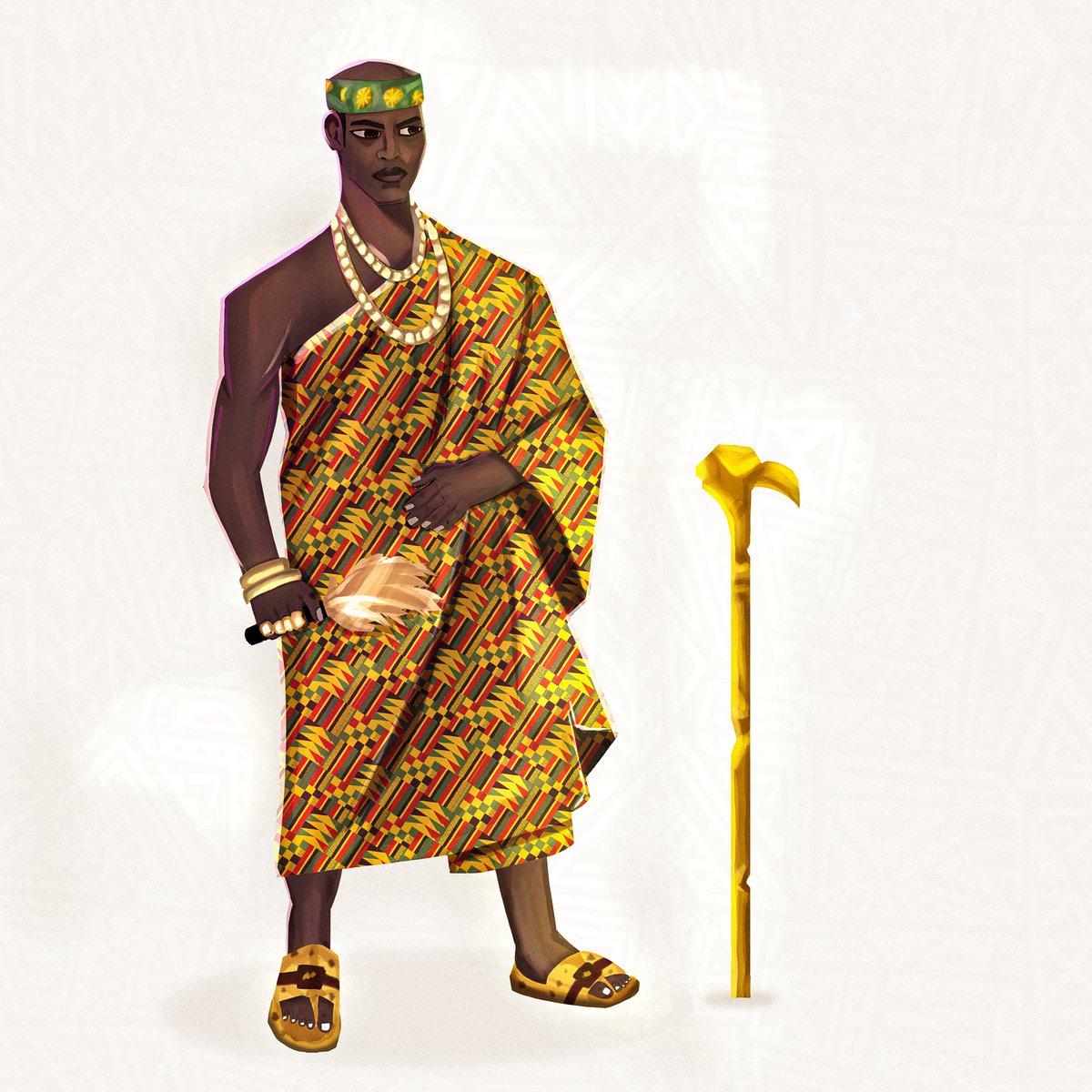 mhi_racle's tweet photo. Reimagining the family clans of the Ashanti people.

We starting with the Oyoko clan.

They represent royalty, leadership and vision.

Used the @adinkraalphabet for the writing

🧵
#ghana #culture #art #ashanti #artmoots https://t.co/PAtmv3NTiW