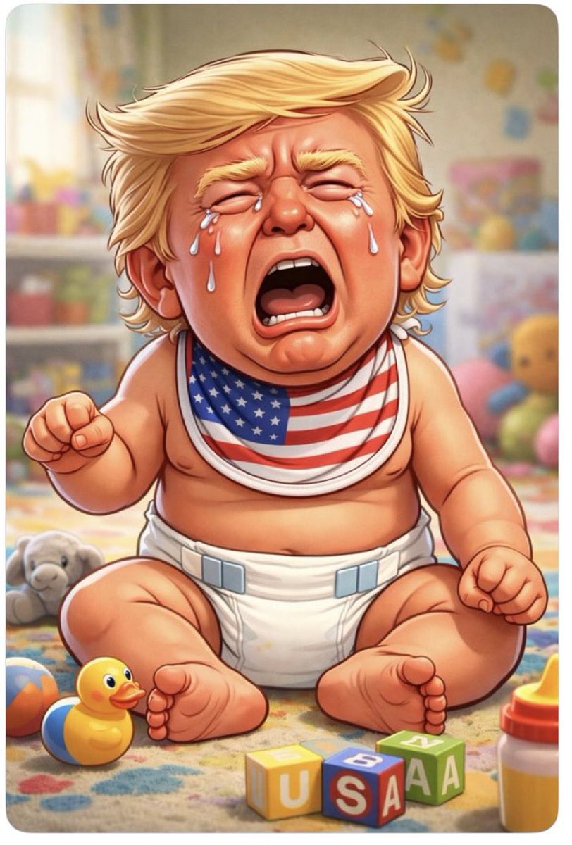 BucknerMar10949's tweet photo. Watch live as Trump waddles out of another interview like a whiny little baby!😅 https://t.co/kPkKFoX5mW