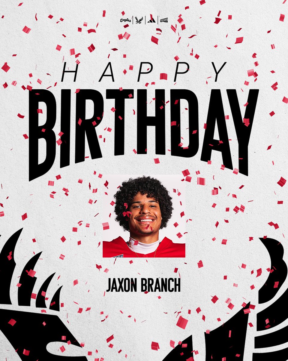 EWUFootball's tweet photo. Happy Birthday to Eagle Wide Receiver @BranchJaxon https://t.co/OFtgKZLVf6