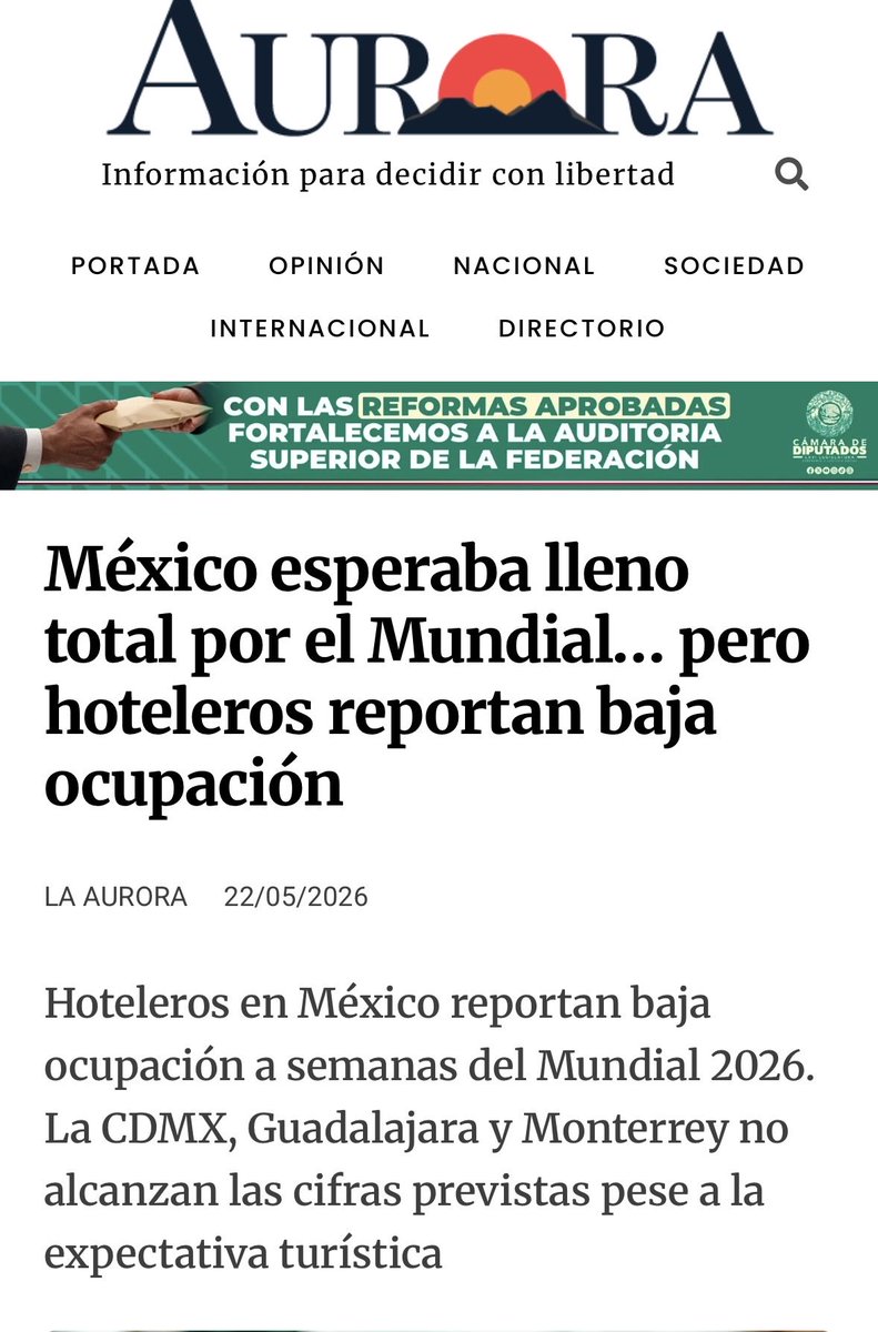 mario_dico50's tweet photo. 🔴 El Narcogobierno de Morena ya afecta al turismo ! Se reporta BAJA ocupación en la CDMX ! https://t.co/CDDi0MjlKP