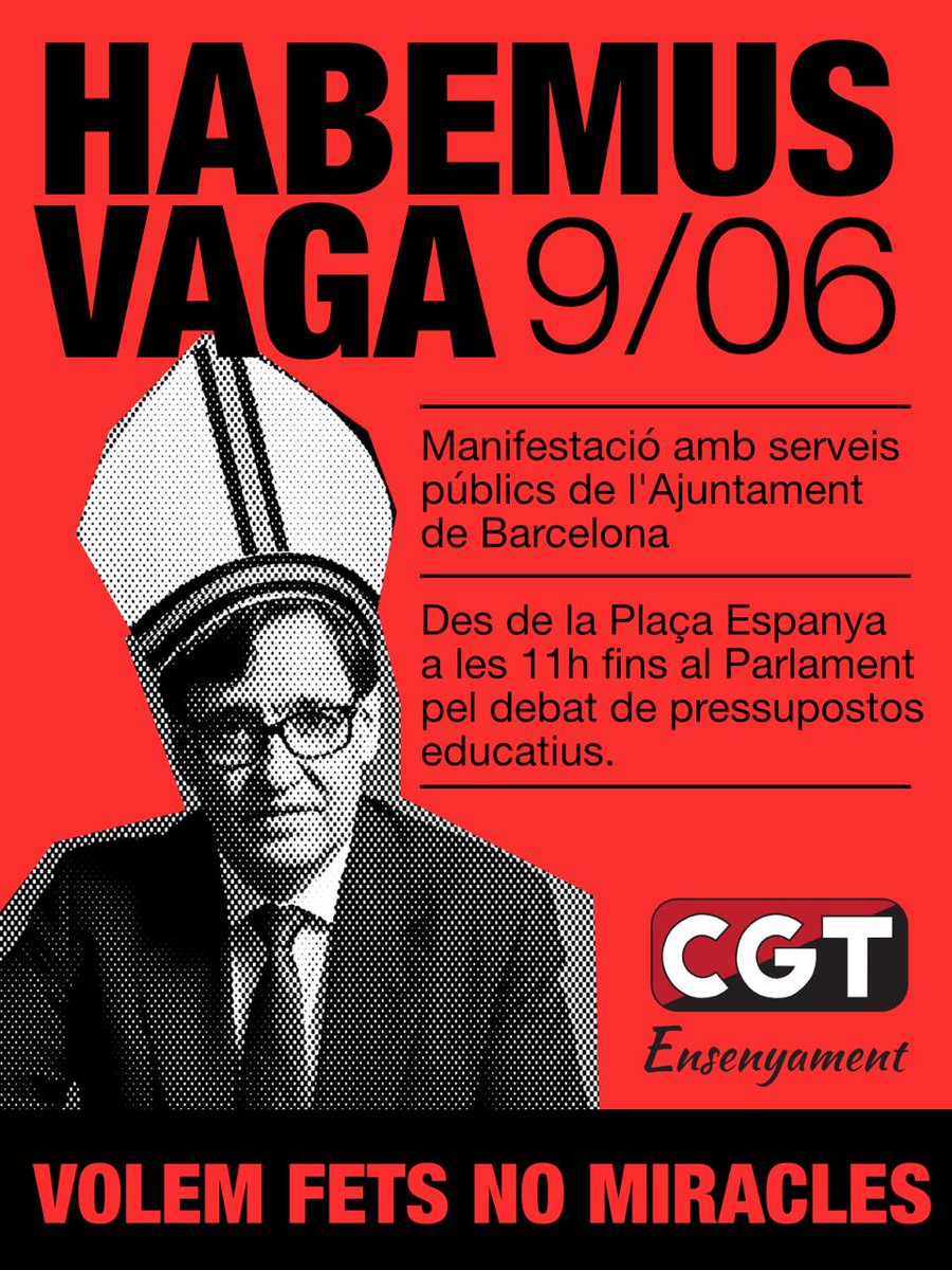 UnNouMon's tweet photo. El proper dimarts, PapaVaga. Illa i Collboni culpables de les vagues de Ensenyament, Serveis de l'Ajuntament de Barcelona, 0-3 i Biblioteques.

Anireu a l'infern, pecadors! https://t.co/tSxS6OTi9Z