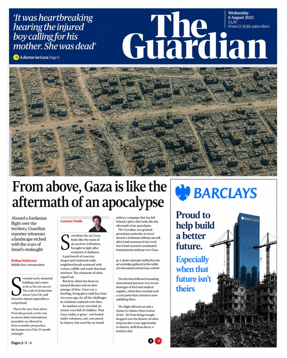 BoycottBloody's tweet photo. Tell the @guardian  to stop taking ads from banks &amp; insurers enabling fossil fuels, g3nocide, and migrant abuse.  

The Guardian runs ads from @BarclaysUK @NatWestGroup @AXA @AvivaUK  and supporting:  

ADD your name to an open letter calling them out https://t.co/EyXuzvhqnE https://t.co/vTy2Izuk7i