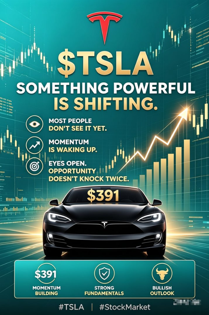 bebitajasmine's tweet photo. Is $391 just the start or time to take profits? 🤔• Where do you see TSLA by end of 2026? Drop your target! 🎯• Buying, holding, or selling right now? Why?
#TSLA #Tesla #StockMarket #Investing #Trading #TechStocks #StocksToWatch https://t.co/aKRKdrVAxP