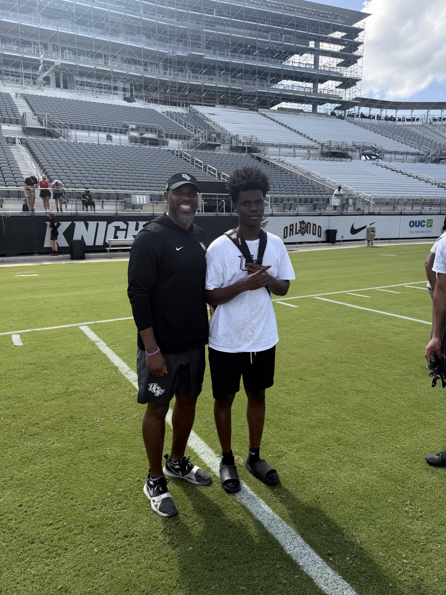 mpowell954's tweet photo. Had a great day at UCF football camp yesterday . I learned a lot and got better overall. @Coach_StreetII https://t.co/R9pao6xNeP