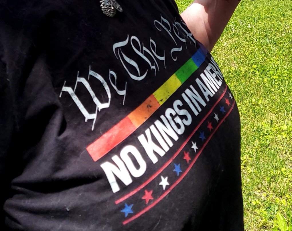 PattyA_F's tweet photo. My friends shirt. And she was raised in a conservative family.  What's funny is her husband is worried about the apocalypse.  He's also a narcissist abuser.  Things that puzzle me. https://t.co/2I4QLLgZoA