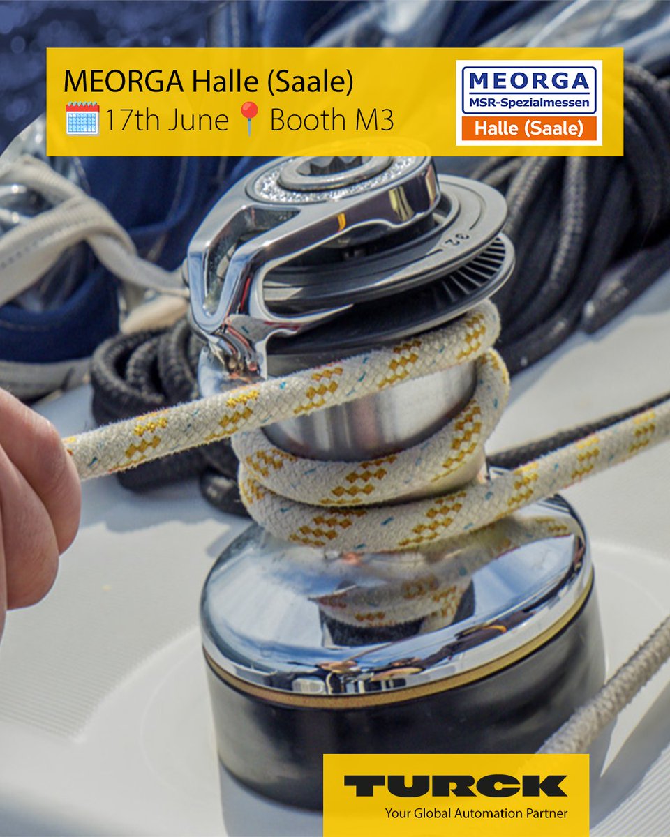 turck's tweet photo. Ready to level up your automation? ๐งโจ
Join us at MEORGA Bochum on June 17 and stop by booth M3to see how TURCK turns smart ideas into practical solutions.
#TURCK #MEORGA #Halle #YourGlobalAutomationPartner #ProcessAutomation #AutomationSolutions #TradeFair https://t.co/G0IEsUuqPN