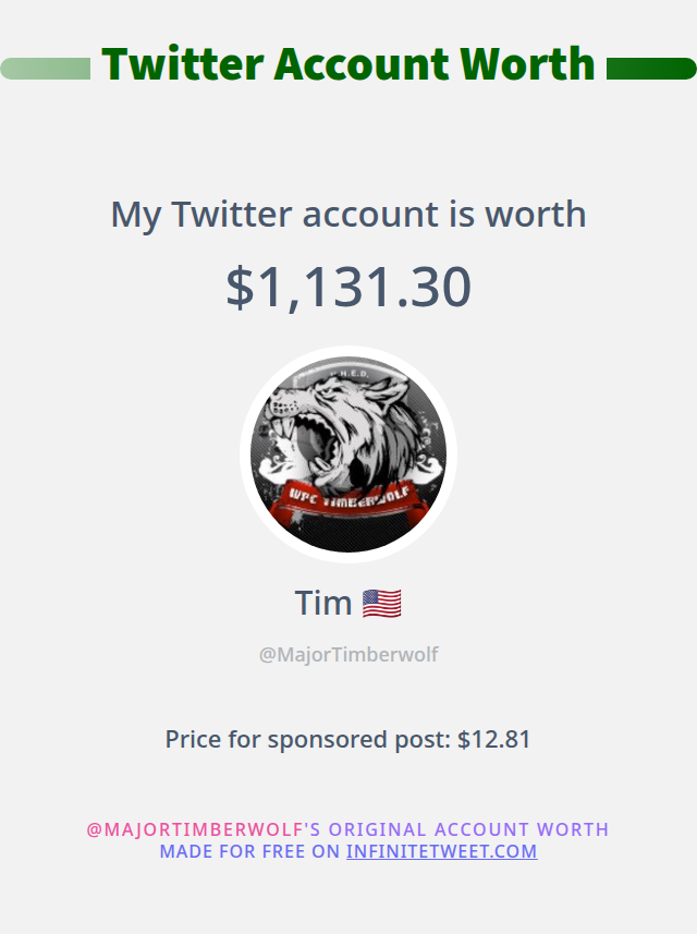 MajorTimberwolf tweet picture