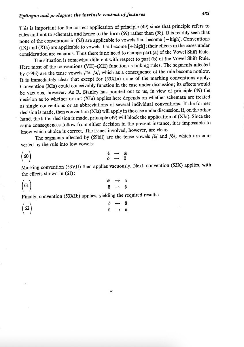 svat's tweet photo. The article also says that the last line of “The Sound Pattern of English” (1968), by Noam Chomsky and Morris Halle, pays homage to the last rule "अ अ" of the Aṣṭādhyāyī (https://t.co/XtgEy9lfki), and indeed that book ends with "ā → ā". https://t.co/7y1j4R7p7j