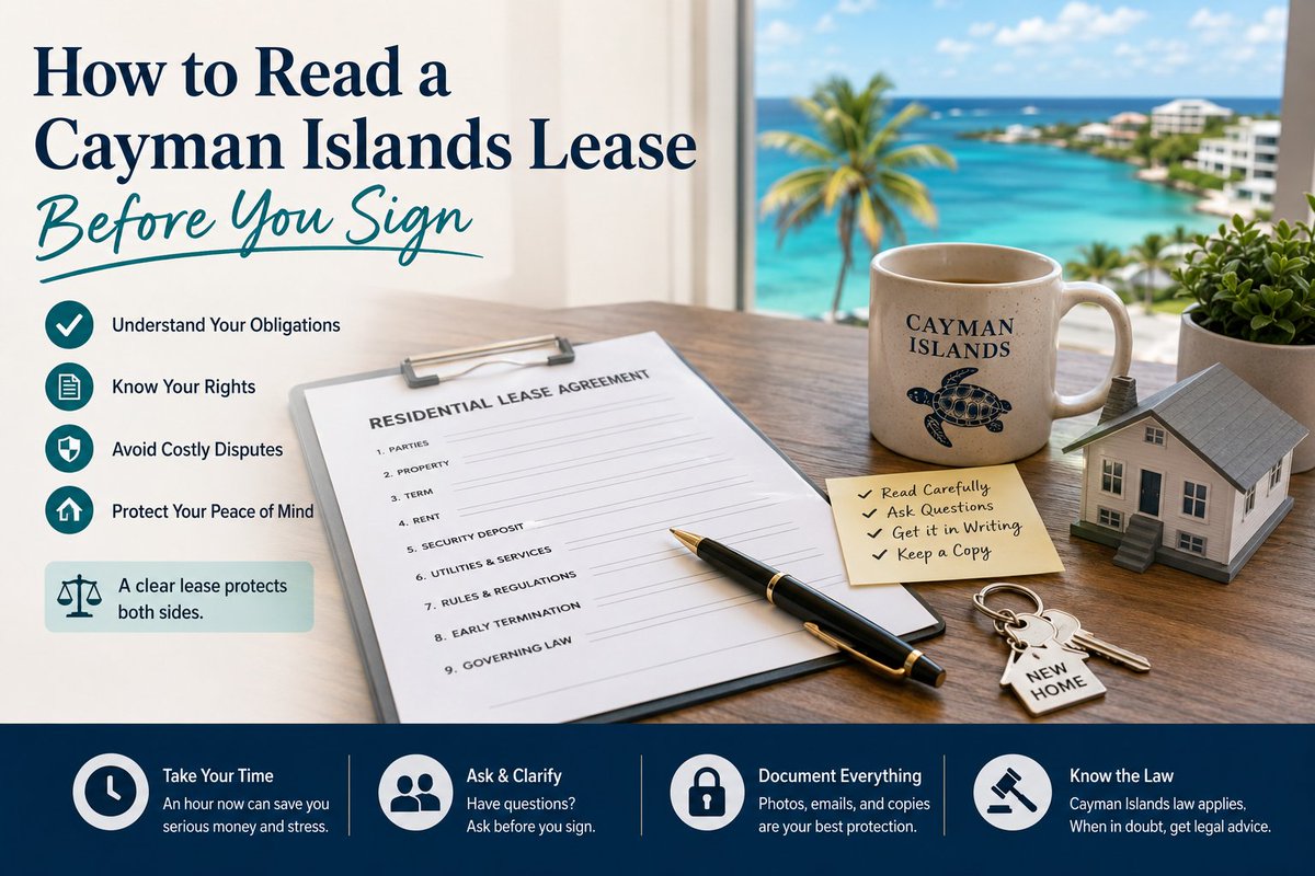 RobertLynch78's tweet photo. How to Read a Cayman Islands Lease Before You Sign — on CayRentManager https://t.co/sGs7qkMWZ6 https://t.co/sTu3NyBW56