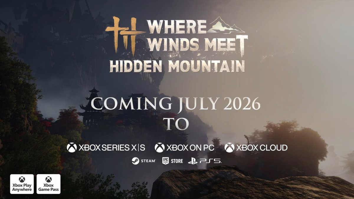 Wario64's tweet photo. Where Winds Meet - Hidden Mountain July 2026 https://t.co/dbe0KDrkZK