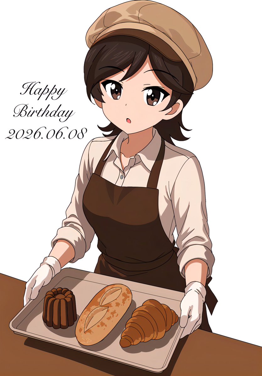 sukusuto5koharu's tweet photo. アンナちゃんお誕生日おめでとう🎉
とあるパン屋で職業体験中のアンナちゃんです🍞

#入間アンナ生誕祭2026
#入間アンナ生誕祭
#ガルパン
#garupan https://t.co/saBfFOiaCC